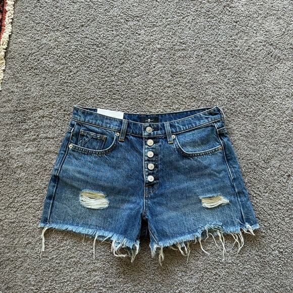 NWT: 7 For All Mankind Monroe Shorts - Picture 1 of 7